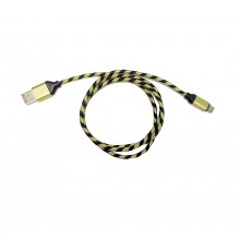 Кабель USB - micro USB 95см желтый