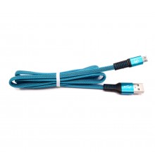 Кабель USB - micro USB 95см синий