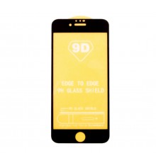 Защитное стекло 9D для APPLE iPhone 6, 6S черная рамка